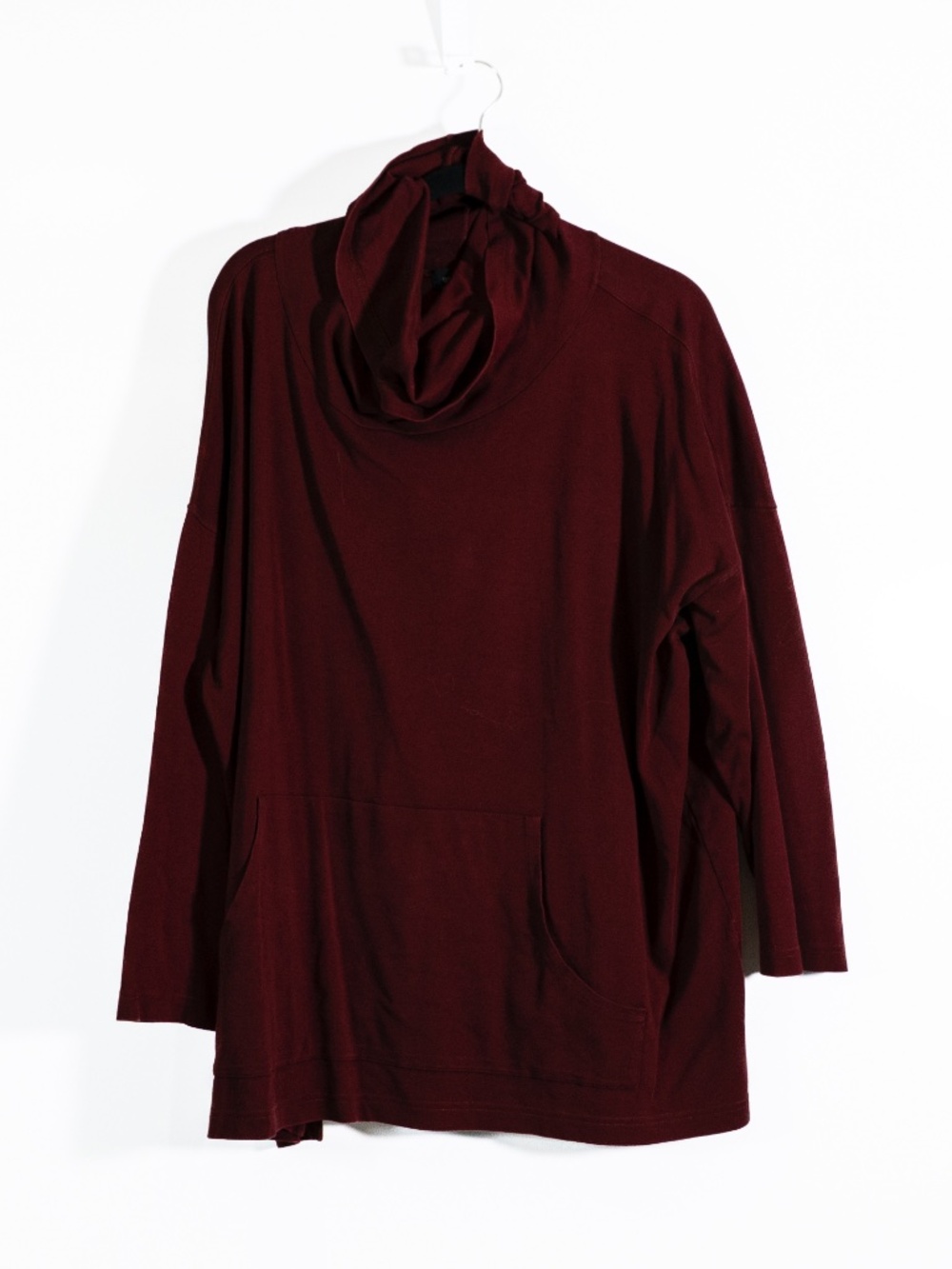 Eskandar Women's Pima Cotton Knit Stretch Long Sleeve Turtleneck Pullover Shirt